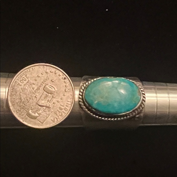 925 STERLING Silver Turquoise Ring - Picture 8 of 8